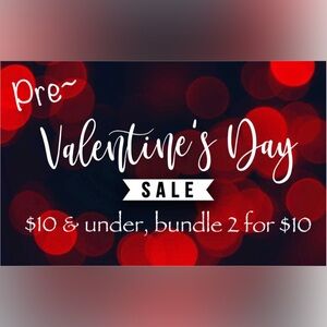 ENDS 2/15!💕TWO ITEMS $10 or LESS.. 2 for $10💕BUNDLE & SAVE!!💕